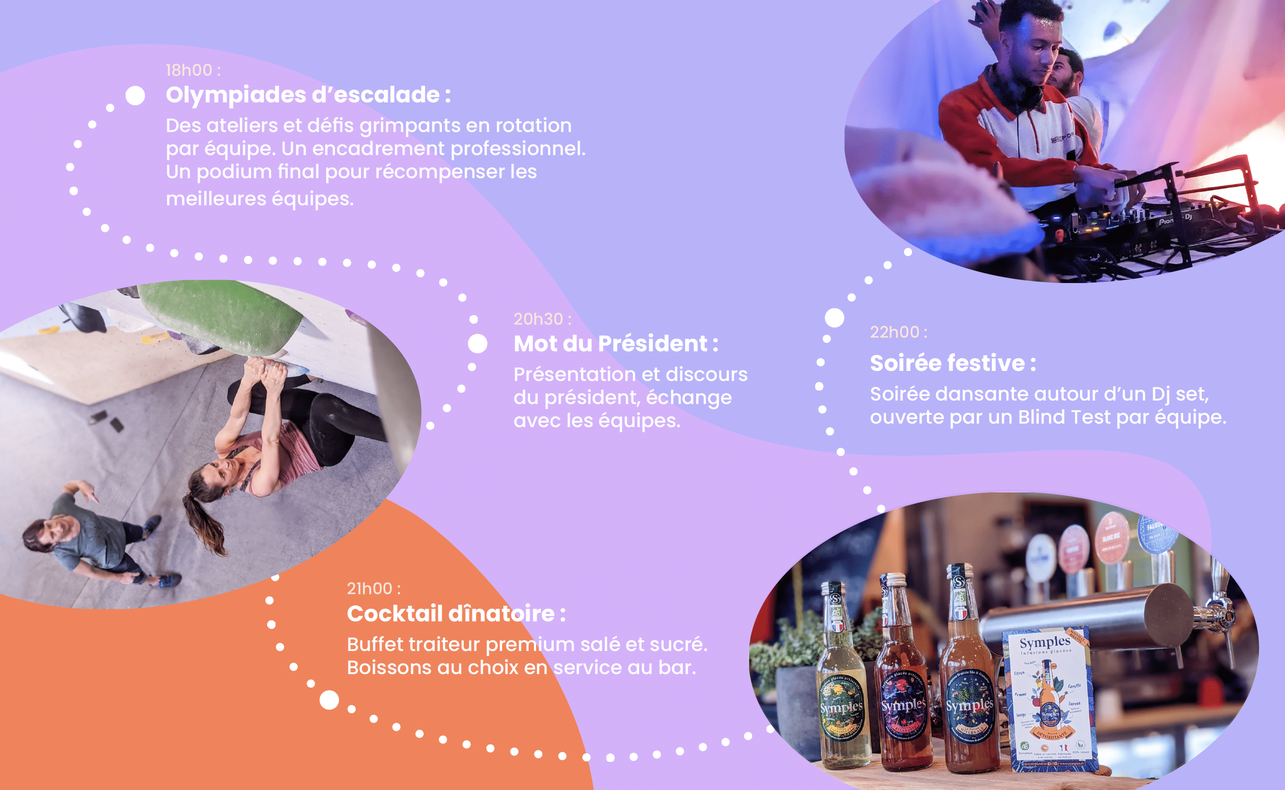 Déroulé complet d'une soirée d'entreprise au Triangle