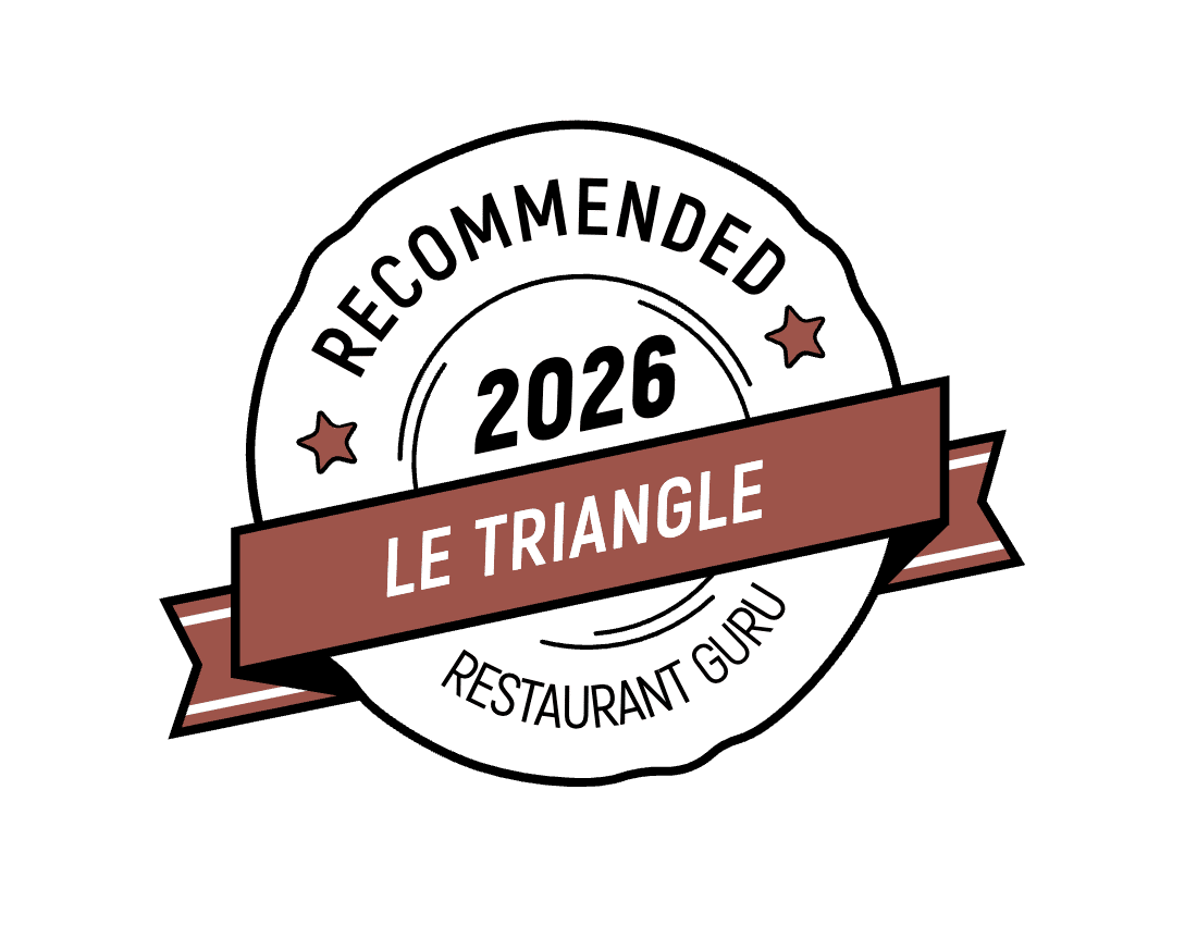 Le Triangle est certifié par le restaurant Guru