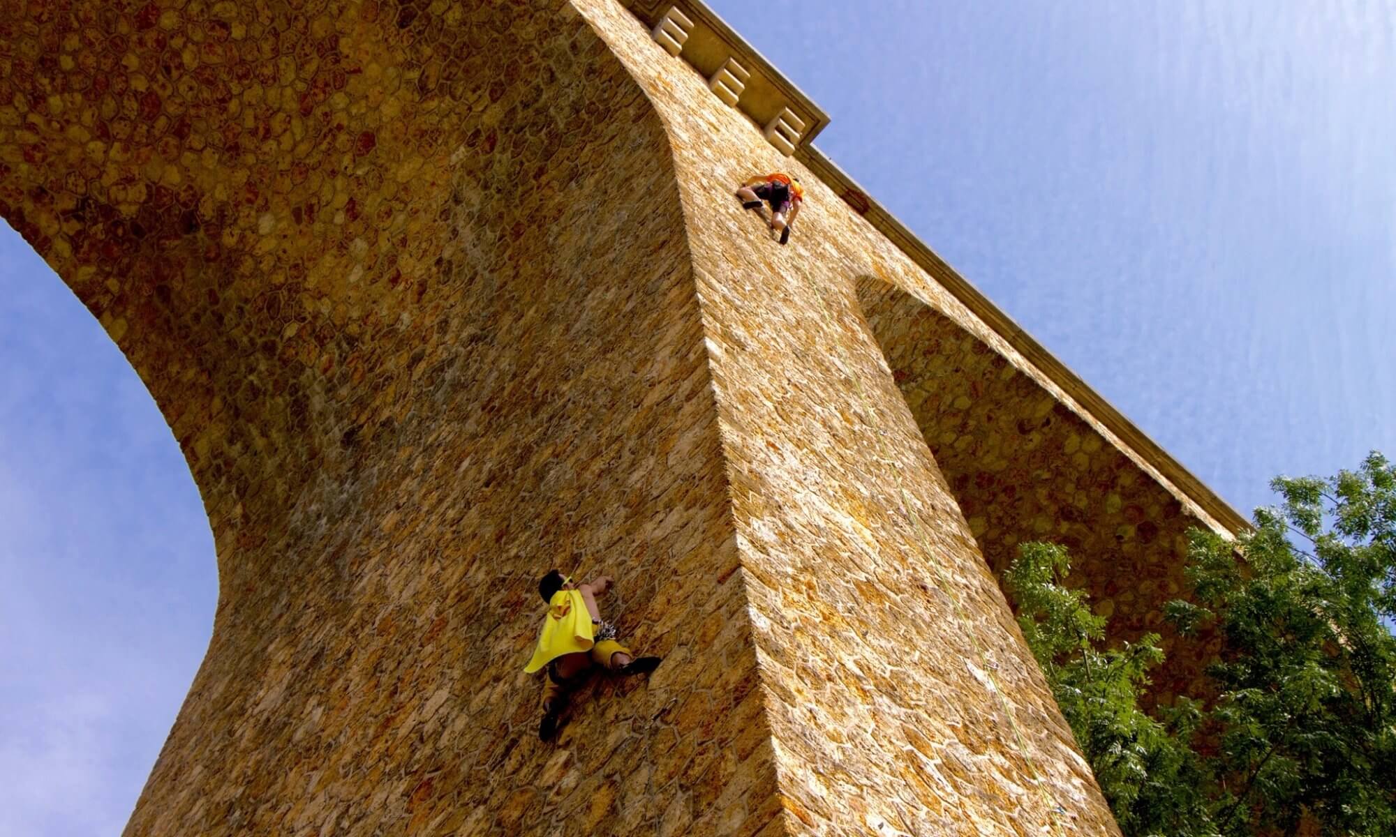 Escalade de voie au viaduc des fauvettes en ile-de-france